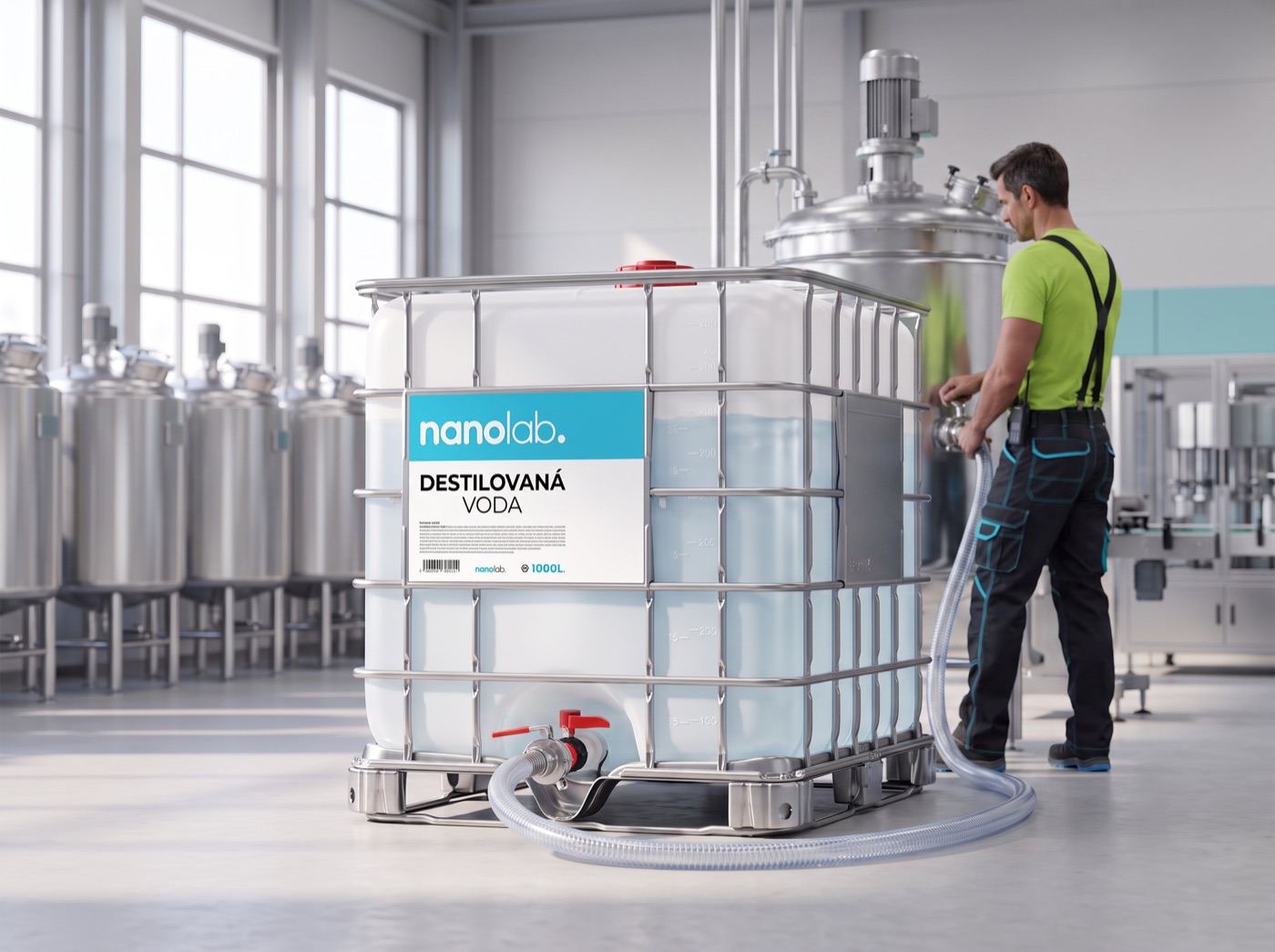 Balení používaná při výrobě technických kapalin, drogerie a pro akumulátory